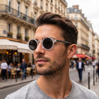 Model wearing Murano sunglasses — Loulou Eyewear