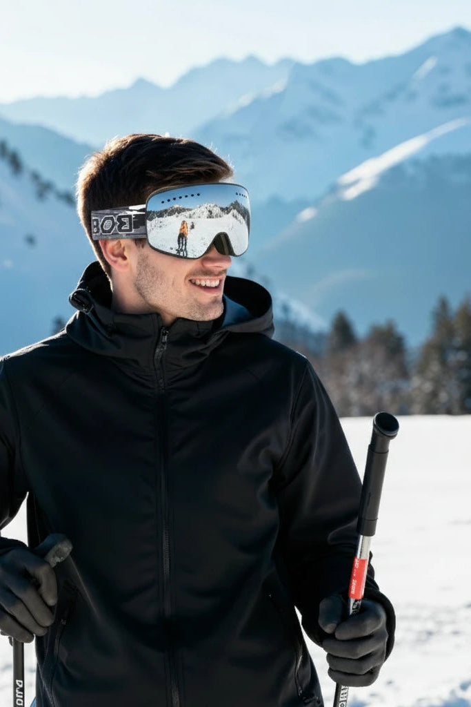 Magnetic Ski Goggles - Silver