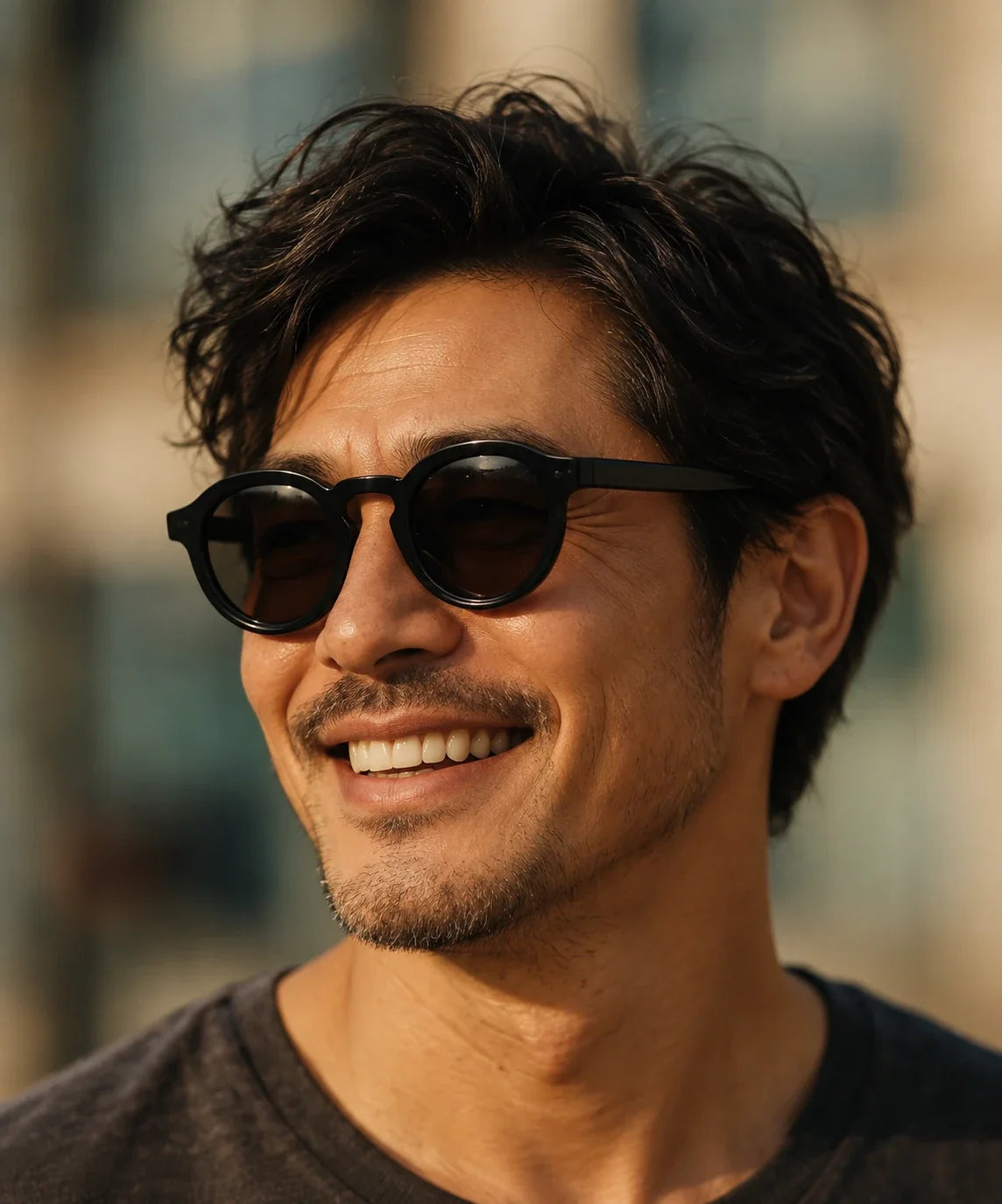 Model wearing Laroc sunglasses — Loulou Eyewear