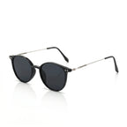 Louis round sunglasses in black — Loulou Eyewear