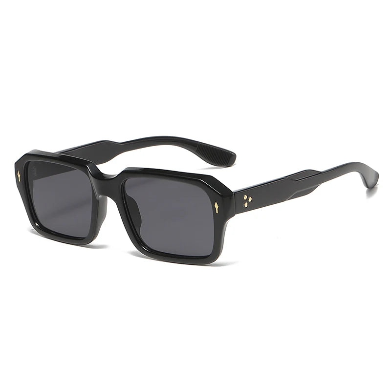 Retro square sunglasses with rivet colour variant 3 — Loulou Eyewear