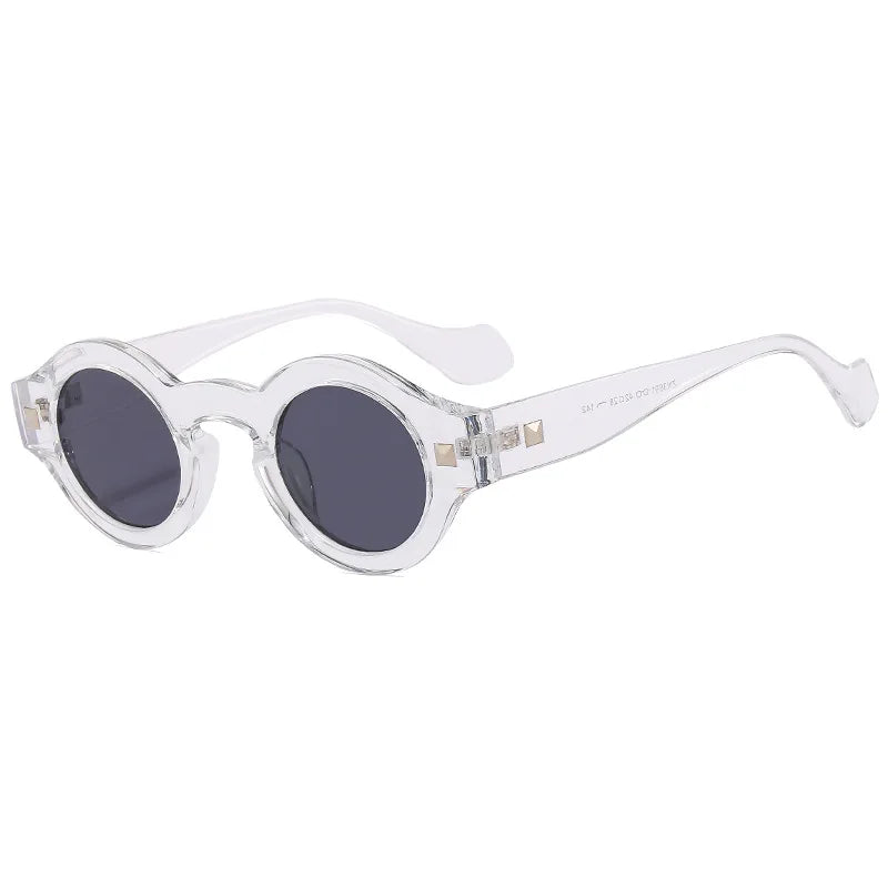 Vera round sunglasses in yellow — Loulou Eyewear