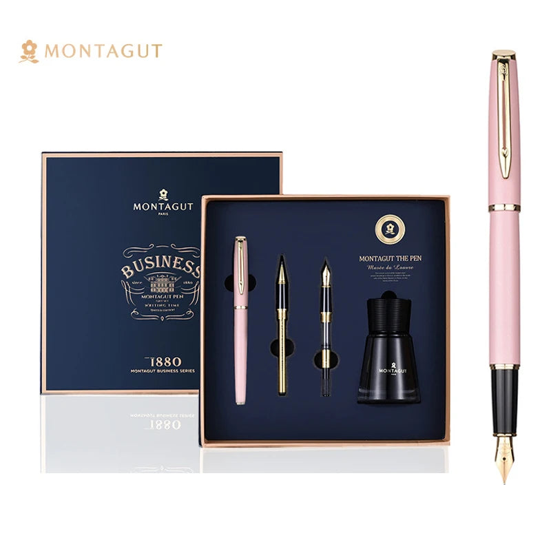LOULOU Montagut 万年筆&ボールペン 3IN1 ペン先交換式 4色 BUSINESS 1880 ギフトセット