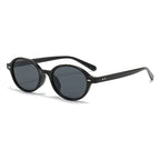 Ibiza oval sunglasses in brown — Loulou Eyewear
