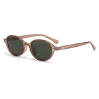 Ibiza oval sunglasses in tea — Loulou Eyewear