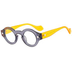Romero round glasses in yellow — Loulou Eyewear