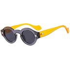 Vera round sunglasses in grey — Loulou Eyewear