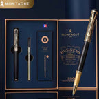 LOULOU Montagut 816 ボールペン 高級ローラーボール ジュエルトリム ギフトセット リフィル3本付き