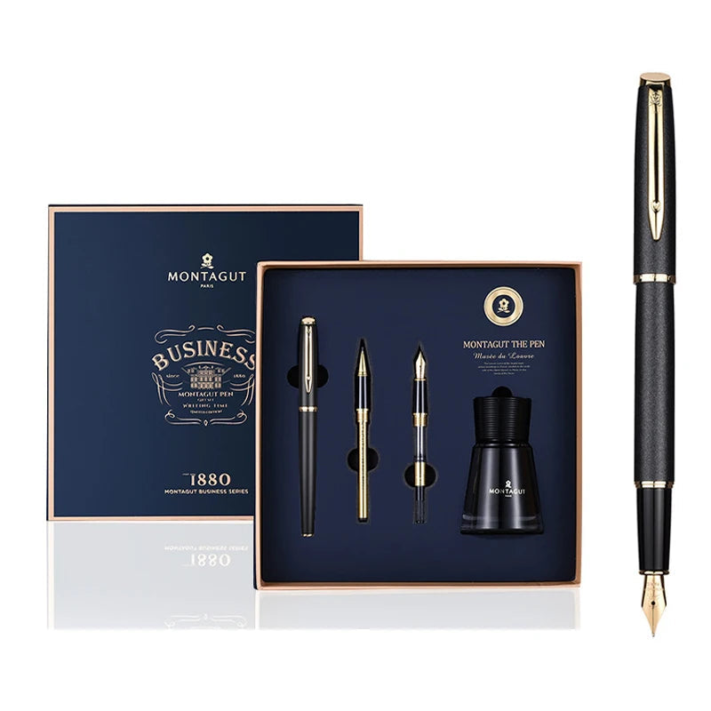 LOULOU Montagut 万年筆&ボールペン 3IN1 ペン先交換式 4色 BUSINESS 1880 ギフトセット