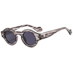 Vera round sunglasses in transparent — Loulou Eyewear
