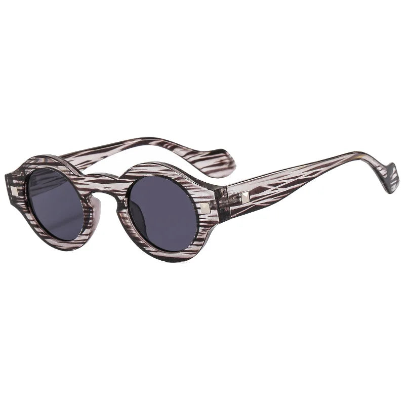 Vera round sunglasses in transparent — Loulou Eyewear