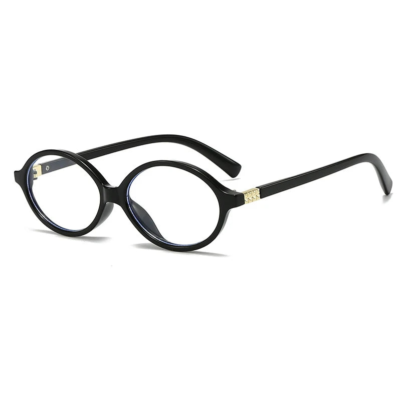 Bella oval glasses in black — Loulou Eyewear