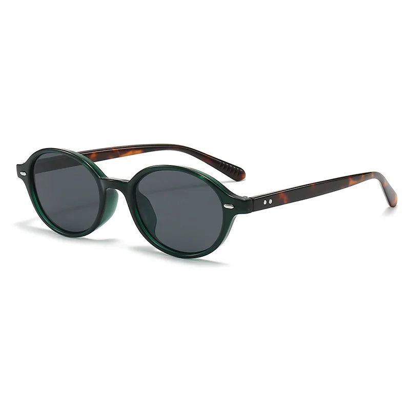 Ibiza oval sunglasses in gold — Loulou Eyewear