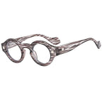 Romero round glasses in grey — Loulou Eyewear