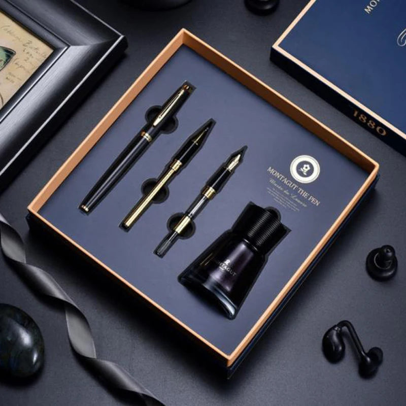 LOULOU Montagut 万年筆&ボールペン 3IN1 ペン先交換式 4色 BUSINESS 1880 ギフトセット