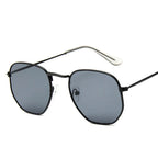 Lorent metal sunglasses in gold — Loulou Eyewear