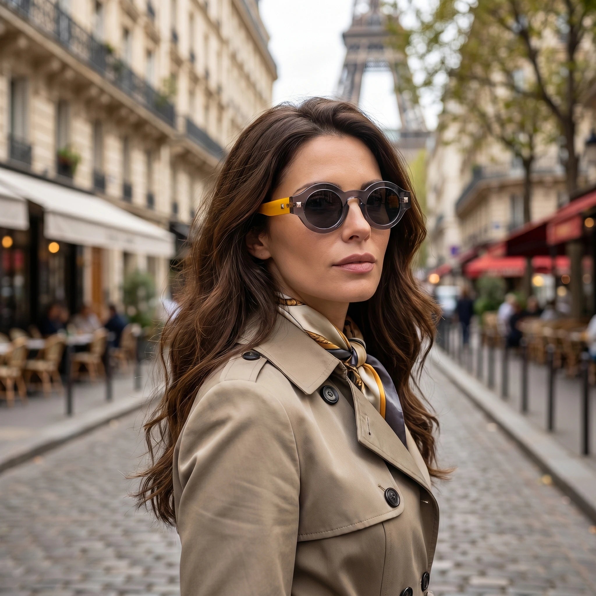 Model wearing Vera sunglasses — Loulou Eyewear