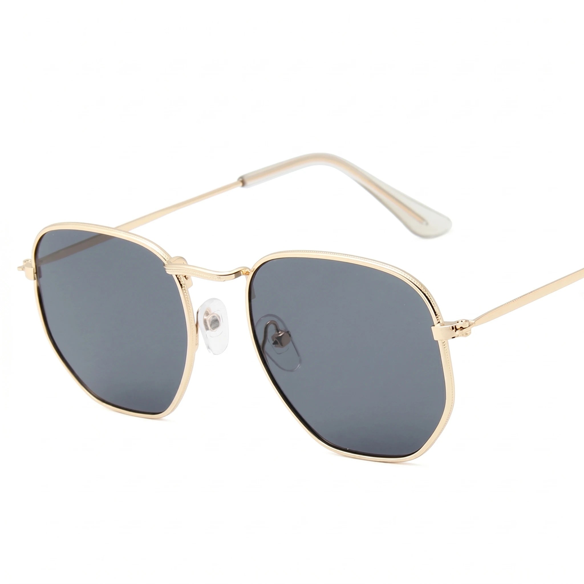 Lorent metal sunglasses in black — Loulou Eyewear