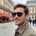 Model wearing Portofino sunglasses — Loulou Eyewear