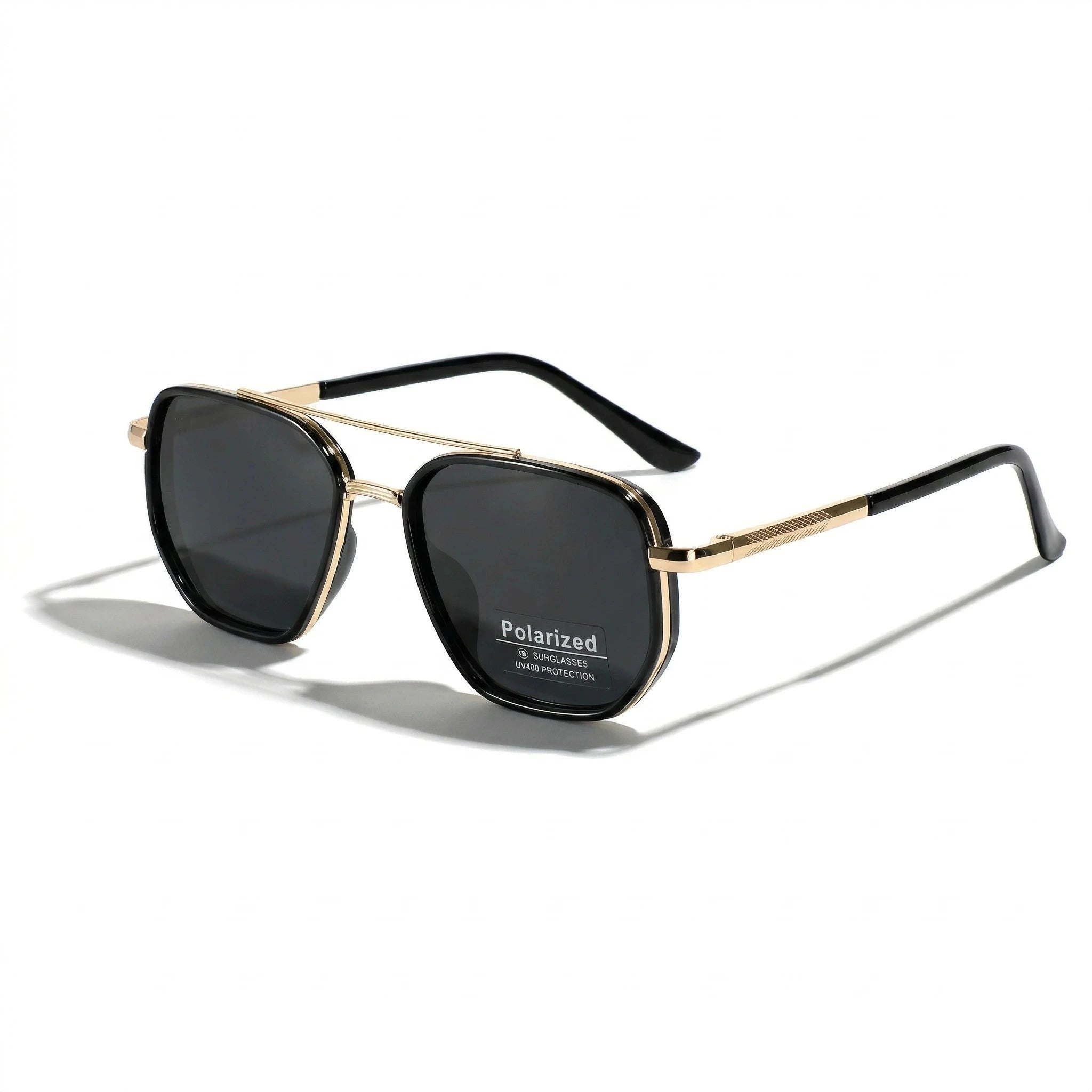 Madrid polarized aviator sunglasses in black — Loulou Eyewear
